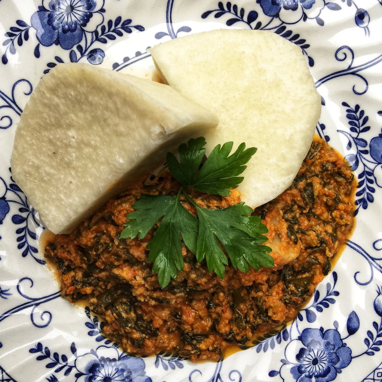 Iyan and Egusi Soup